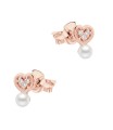 Heart Pearl Silver Stud Earring STS-7061